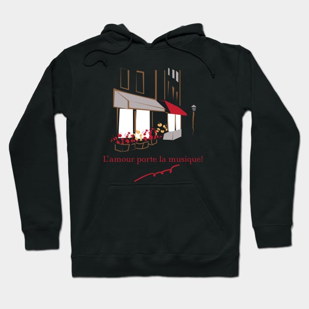 Coffee Paris Hoodie by dddesign